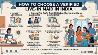 How to Choose a Verified Live-in Maid in India – A Complete Guide for Safe and Reliable Domestic Help